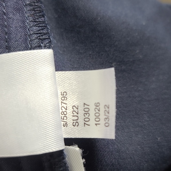 LOFT The Riviera Slim Cropped Pant in Navy Blue Size 14 - Picture 5 of 14